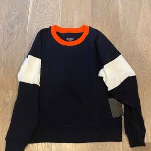 Splits59  Bold Navy and White Crewneck Sweatshirt.